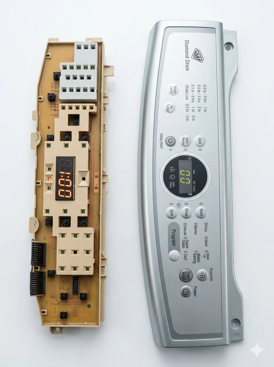 SAMUNG TOP LOAD WASHING MACHINE PCB & CIRCUIT MIDDLE DISPLY