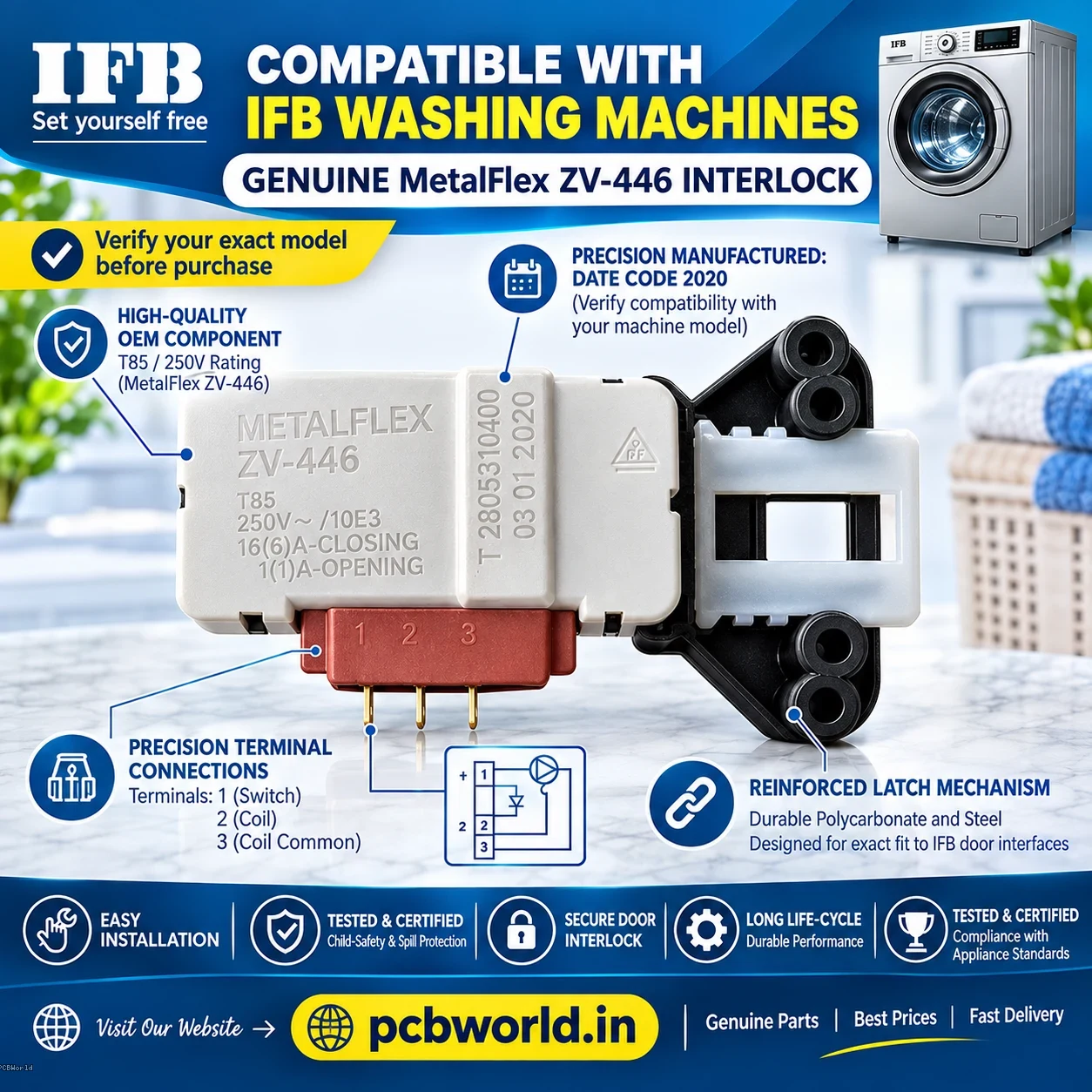 IFB Washing Machine Door Lock